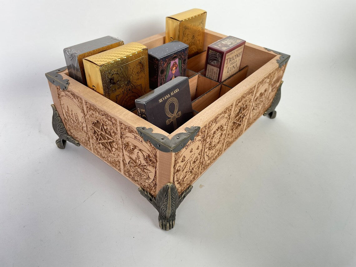 wheel of the year tarot organizer for multiple decks