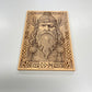 Odin Norse Mythology Wall Art – Allfather Viking God Engraved Wooden Wall Hanging Pagan Altar Decor - Forgotten Engravings
