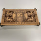 Handmade Norse mythology altar board featuring Odin Allfather