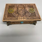 Odin Viking altar box engraved on solid beech wood with Norse symbolism handmade Netherlands ships to USA

