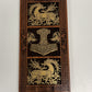 Viking Thor hammer mahogany wall art Ringerike style