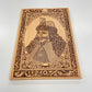Historical vampire lore inspired wooden portrait of Vlad the Impaler engraved on solid wood