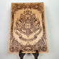 Harry Potter Crest carved in wood wall decor, hogwarts home decor 32/22cm - Forgotten Engravings