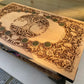 Tree of life As Above So Below Tarot Box | Wiccan Altar Chest | Pagan Yggdrasil Wood Box | Witchcraft Tarot Deck & Crystal Holder