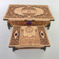 Tree of life As Above So Below Tarot Box | Wiccan Altar Chest | Pagan Yggdrasil Wood Box | Witchcraft Tarot Deck & Crystal Holder