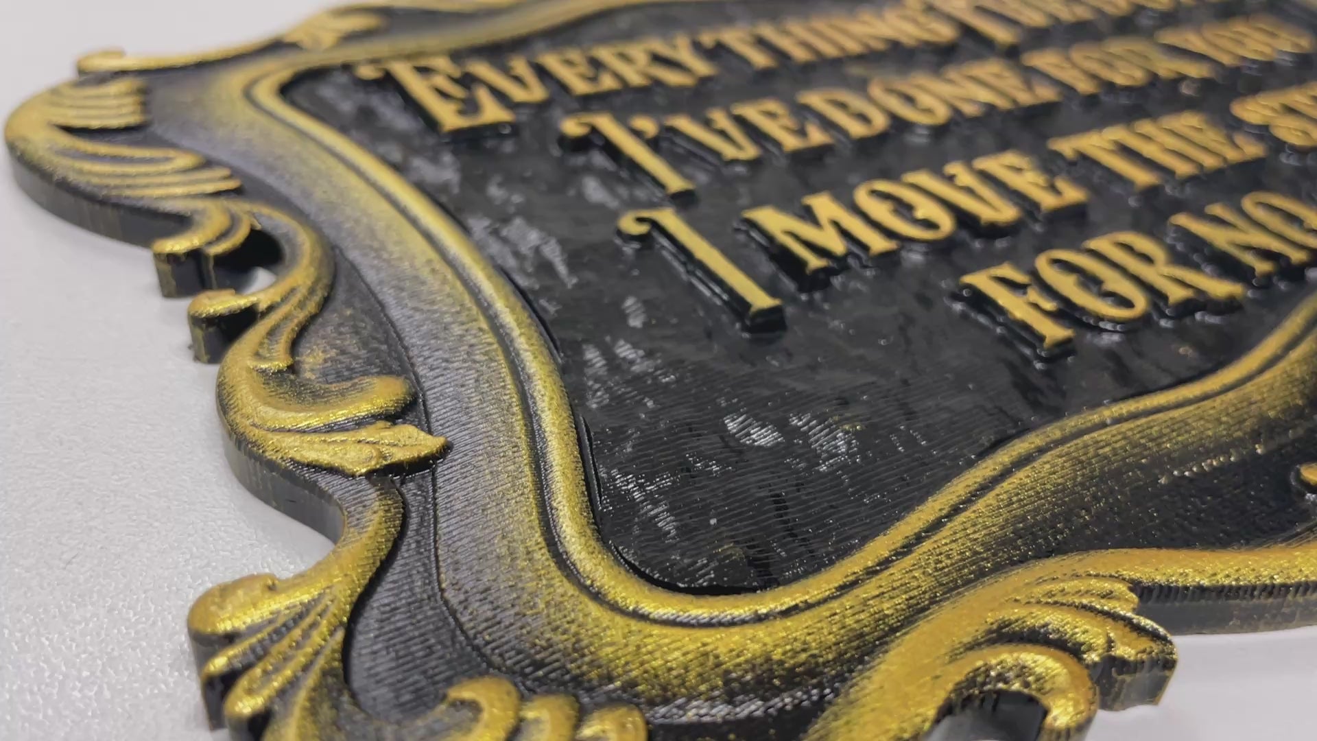 Labyrinth movie quote acrylic wall art sign engraved with Everything I’ve Done David Bowie fan art
