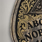 Ouija Board Planchette Wall Art Hand Painted Gold Spirit Board Wall Decor All Seeing Eye Occult Gothic Wooden Wall Hanging