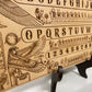 Egyptian mythology wooden Ouija board displayed as occult décor
