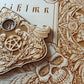 Ouija board with demons and skulls wooden engraving, wood gothic skull spirit board. - Forgotten Engravings