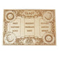 Tarot board, Original Wooden Tarot reading Board Three Card Spread. - Forgotten Engravings original-wood-tarot-reading-board-three-card-spread-1, engrave sign, gift, Home & Living, Home Decor